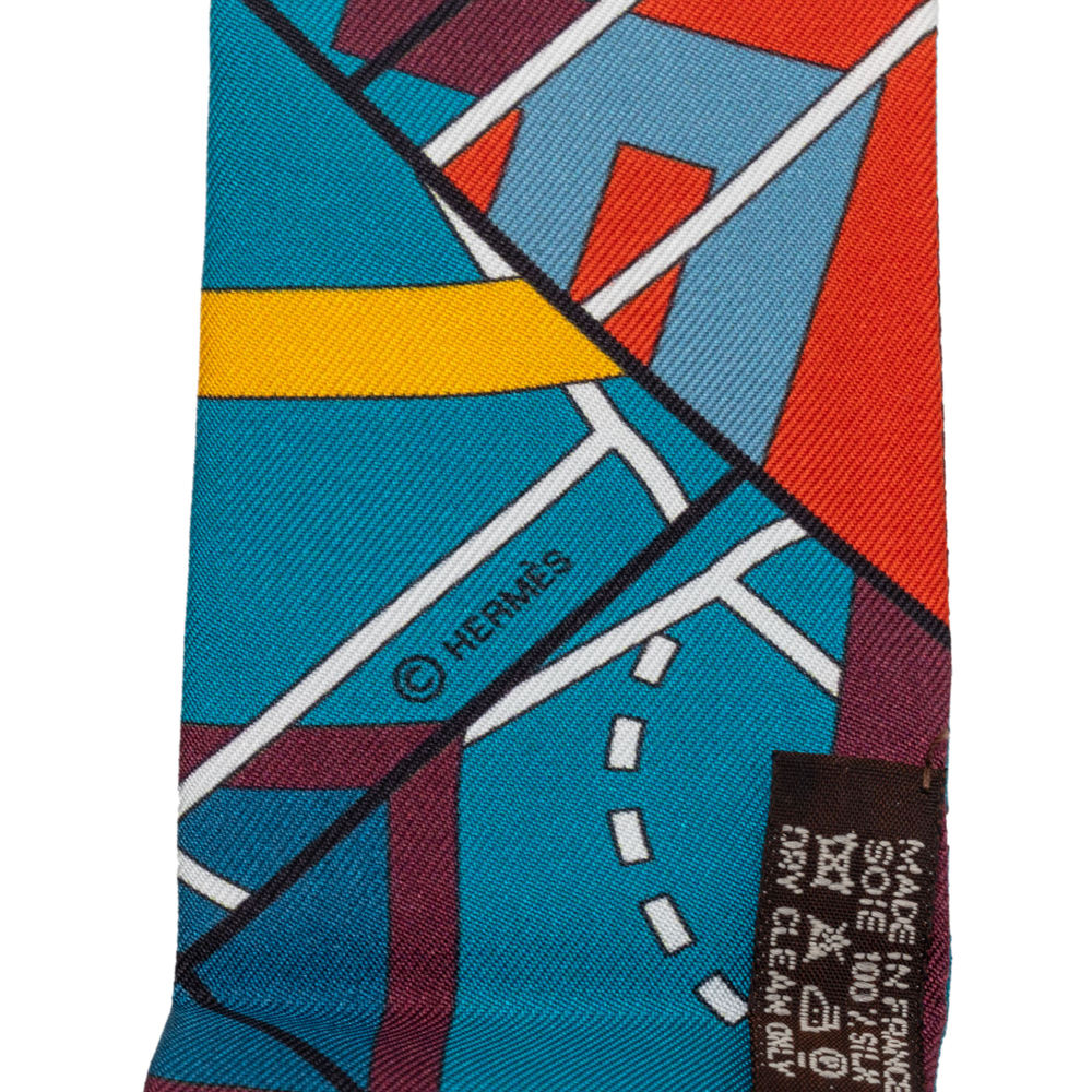 Pre-Loved Hermes Sportif Silk Twilly Scarf - Picture 4 of 5
